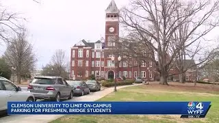 Clemson University to limit parking for freshmen, bridge students