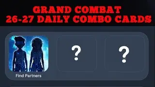 Grand Combat 26-27 august combo card | Daily Combo Card Update Grand Combat | #grandcombat #hamster