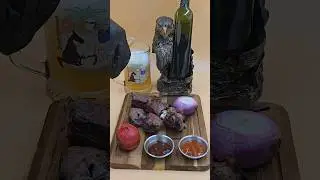 Шашлык из говядины в гранатовом соке!