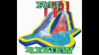 BANZAI SPLASH BLAST WATER SLIDE WITH FULL REVIEW