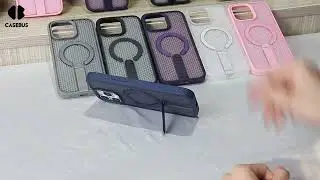 Casebus Magnetic Breathable Phone Case, Support Magsafe, Cellular Heat Dissipation Protective Cover