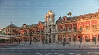The Palace of San Telmo timelapse hyperlapse in Seville, Spain