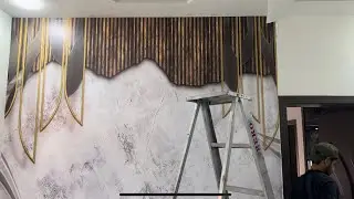 How to install 3d flex wallpaper | flex wallpaper installation