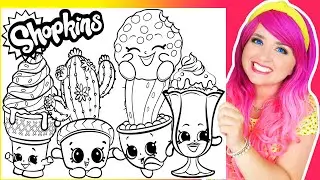 Раскраски с мороженым, печеньем и кактусами от Shopkins | Видео-раскраска Kooky Cookie Shopkins