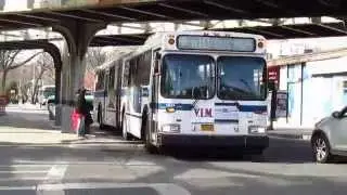 MTA Bus Company: New Flyer D60HF Articulated #1024, #5415, #5536, & #5568 on the Q10 Bus.