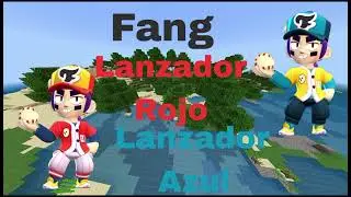 Fang Lanzador Rojo - Lanzador Azul - Brawl Stars - Skin Minecraft