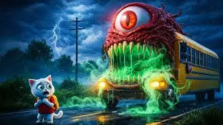 &ldquo;This White Cat Child Was Chosen by a Monster School Bus 😱 | Dark School Secret&rdquo;