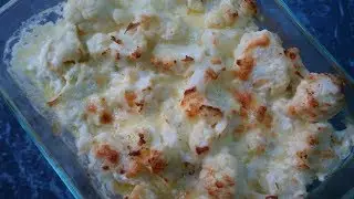 4 Ingredient Cheesy Low Carb Cauliflower Casserole Recipe