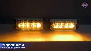 Signature 4 Dual Color Surface Mount LED Strobe Light Patterns