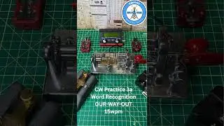 Morse Code Practice WR3a Word Recognition OUR-WAY-OUT 15wpm