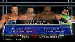 WHO WILL WIN?! RVD vs Eddie Guerrero vs Bobby Lashley vs Hurricane | Battle Royal 💥