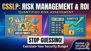 Risk Management for CSSLP Explained | SLE, ARO & ALE Made Simple