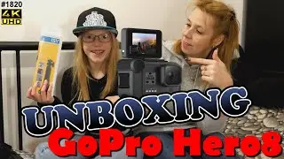GO-PRO HERO 8 UNBOXING, onze nieuwe ACTIE Camera voor attracties en WATERGLIJBANEN #1820