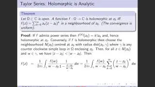 Taylor Series and Zeroes of Holomorphic Functions