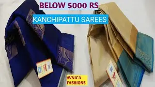 Pure Kanjivaram Soft Silk Sarees Below 5000 With Contact Number | Avnica Fashions