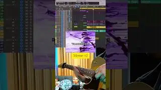 meme sounds into post production in a metal track #memes #guitar #audioengineer #logic #metal