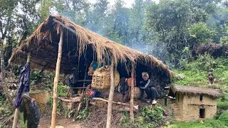 Most Beautiful Nature With Rural Village Life During the Rain || Rural Documentary Video In Nepal ||