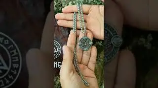 Collar Vegvisir Br&uacute;jula Mjolnir Acero Inoxidable Odin Hombre