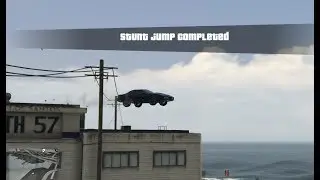 GTA V Knight Rider Kitt All Stunt Jump