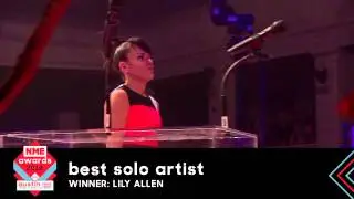 NME Awards 2014 - Lily Allen's Acceptance Speech For Best Solo Artist