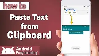 how to paste text from clipboard in android