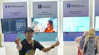 Mengunjungi Booth Wondershare Filmora, Giveaway Langganan Filmora 14 Sebulan Gratis