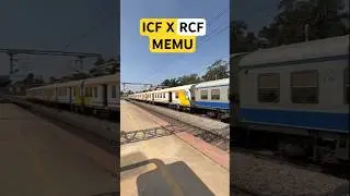 ICF + RCF MEMU Coaches #trainvideos #memu #suburban #trains #indianrailways #locopilot #railway