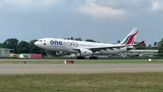 SriLankan Airlines Oneworld Livery Takeoff at CMB ✈️🔥 #AvGeek