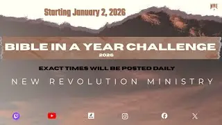 NRM: Bible In a Year Challenge | Genesis 1-6 | Day 1