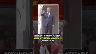 President Xi Jinping Attends Xinjiang&rsquo;s 70th Anniversary Celebration | Historic Event | #Shorts