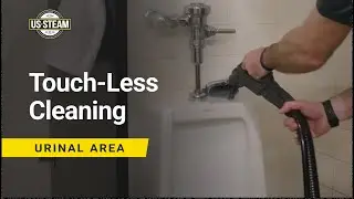 Touchless Urinal Cleaning with Steam | Step-by-Step Restroom Maintenance