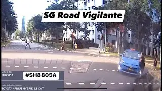 17feb2023 #SH8805A comfort toyota prius hit pedestrian at the discretionary left turn junction