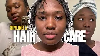 Washing and styling my SHORT hair at home!