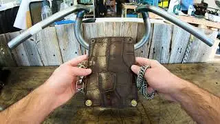 Dark Brown Alligator Leather Mini Long Wallet