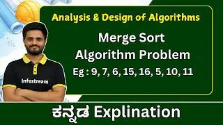 Merge sort sorting , part 6|Data structures & Algorithms | VTU, All universities