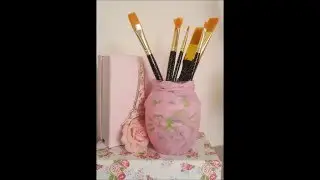 SHABBY CHIC DIY JAR ~ ROOM DECOR ~ Finished in 5 minutes~ Rosegold