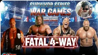 The ROCK Vs STONE COLD Vs BROCK LESNAR VS TRIPLE H  (FATAL 4 WAY ) Full MATCH 2026 #wwe #2k25 