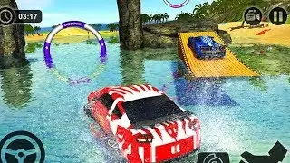 FLOATING WATER SURFER CAR RACING BEACH DRIVING #Android Gameplay #Car Racing Games #Games Download