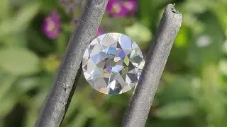 0.71 CT Round Old European Cut Near Colorless Moissanite | VVS Clarity Diamond Alternative