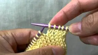 How to knit Ktbl (Knit through the back loop) - A twisted knit stitch