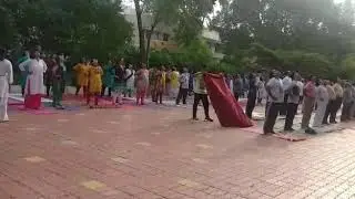 4th IDY 2018 Celebration P.D.E.A's College of Ayurveda and Research Centre, Nigdi, Pune