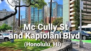 Waikiki Walk | Kapiolani Blvd to Date St to Zippy's on Kapahulu Av | Relaxing Walk | Oahu March 2021