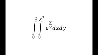 Evaluate a Double Integral Over a General Region with Substitution - f(x,y)=e^(x/y)