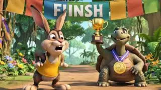 Kachwa Aur Khargosh 🐢🐇 | 3D Cartoon Story in Urdu | Moral Story for Kids