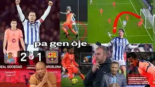 Rudy sou defet Barcelone 1-2 Real sociedad/Pat gen òje sou gol Yamal/Lamine dwe make gol/san rafinha