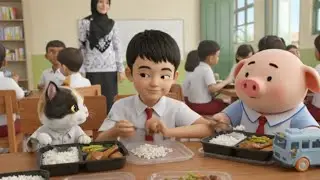 MBG Disekolah Bersama Lico Dan Piggy