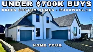What Under $700K Buys You in Rockwall, TX | Drees Custom Homes 62' | Berkley Plan | Homestead