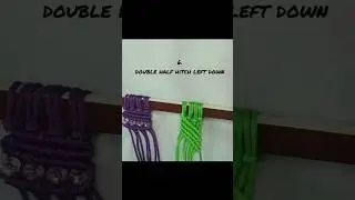 Double half hitch left down | Macrame knots | #viral #2023 #macrame #beginners #macramemagicknots