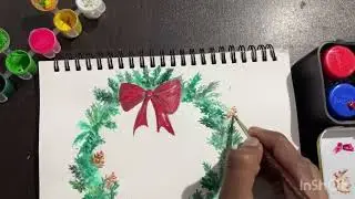 Christmas card drawing idea🎄🌲