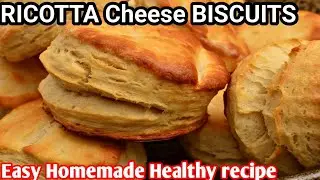 Easy Homemade  RICOTTA Cheese Biscuits | Crispy Lunch Box Snack in 20 Minutes Easy Homemade Healthy